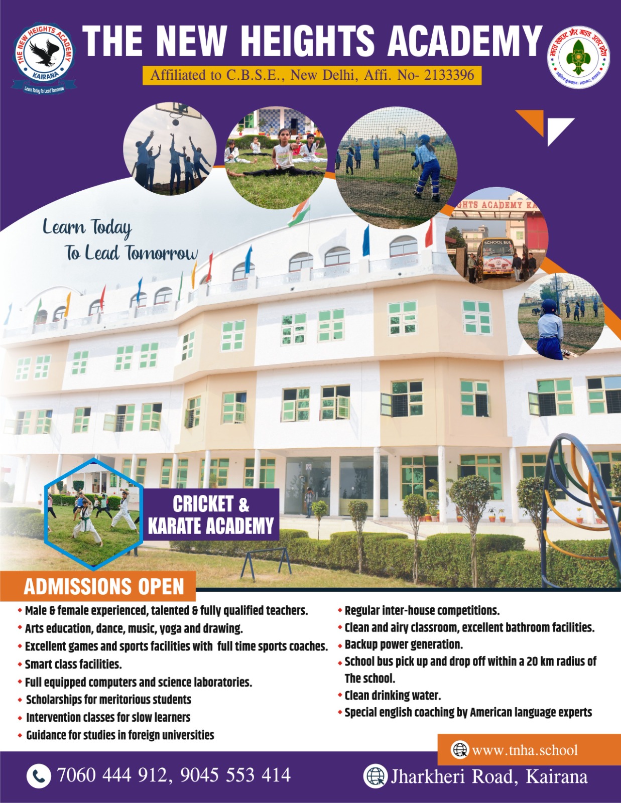TNHA School Facilities and Admissions 2025-26